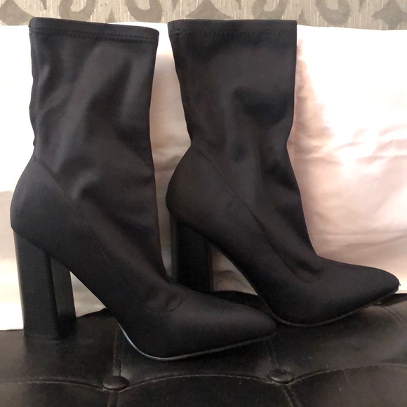 Public Desire Shoes - Public Desire Libby black sock boots UK6 fits US8